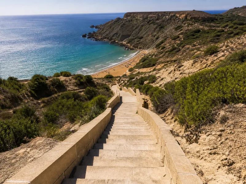 Golden Bay and Għajn Tuffieħa, another view