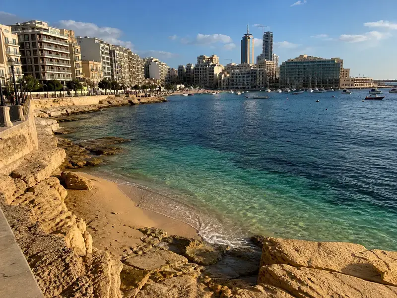 Best beaches near Swieqi, Sliema & St Julian's, Malta